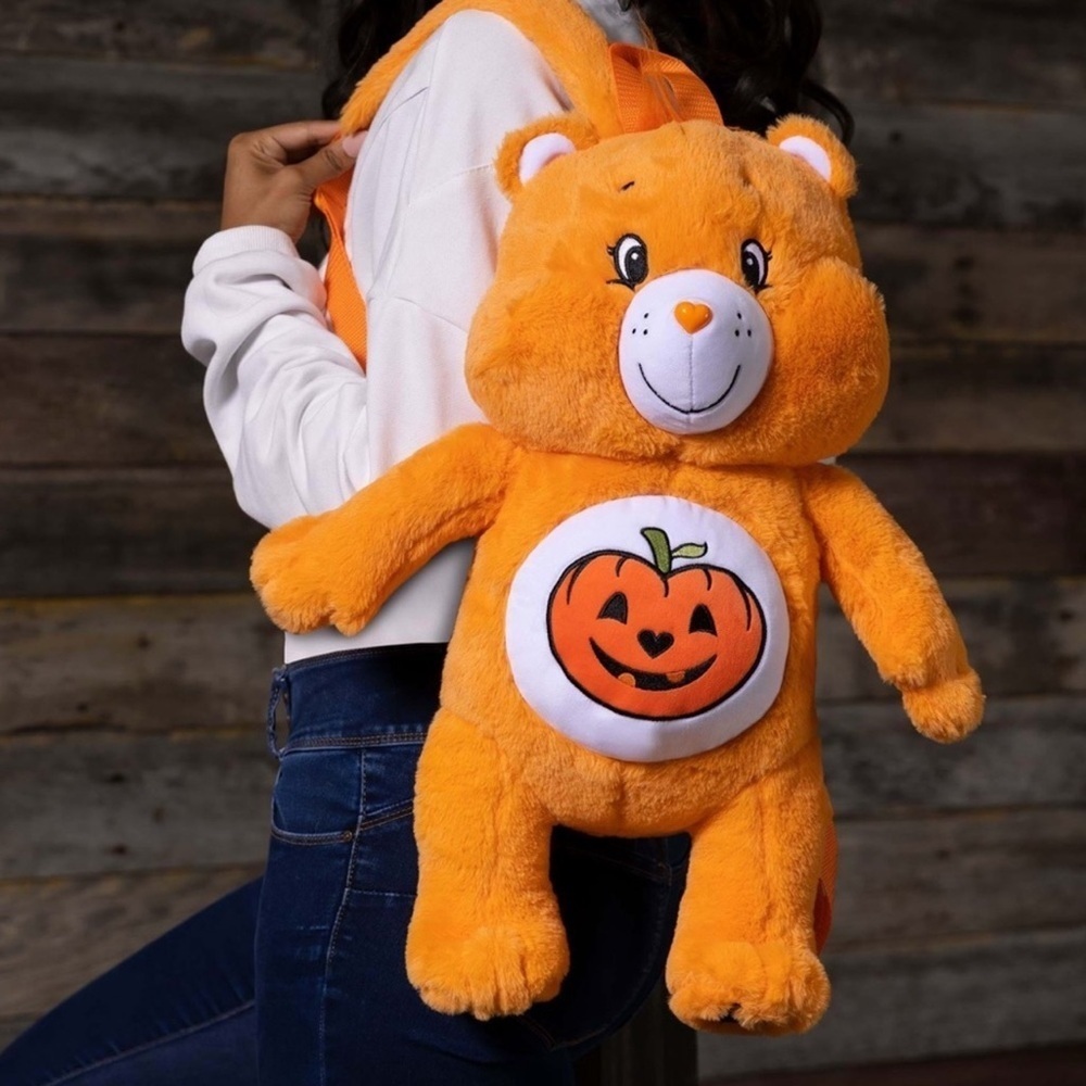 NEW Fun Trick or Sweet Bear Care Bears Plush Backpack Halloween Bag - Picture 1 of 7
